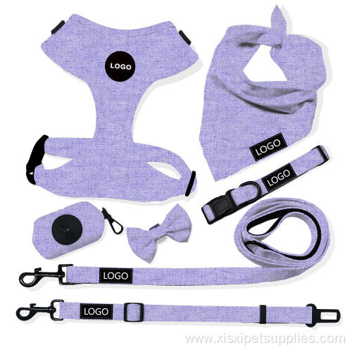 Custom Adjustable Cotton Dog harness dog pet Collar